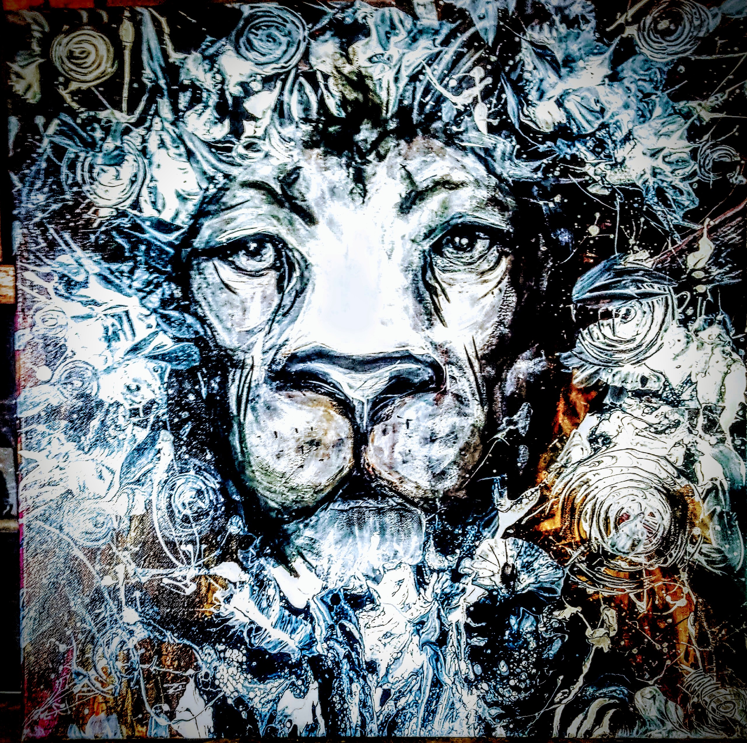 Ariya's Lion Puddle Stomp PRINT