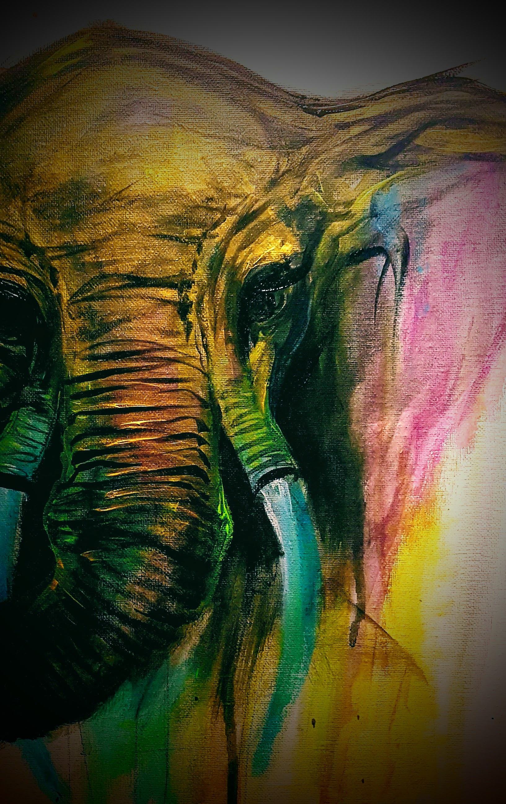 Elephant Painting Fine Art 